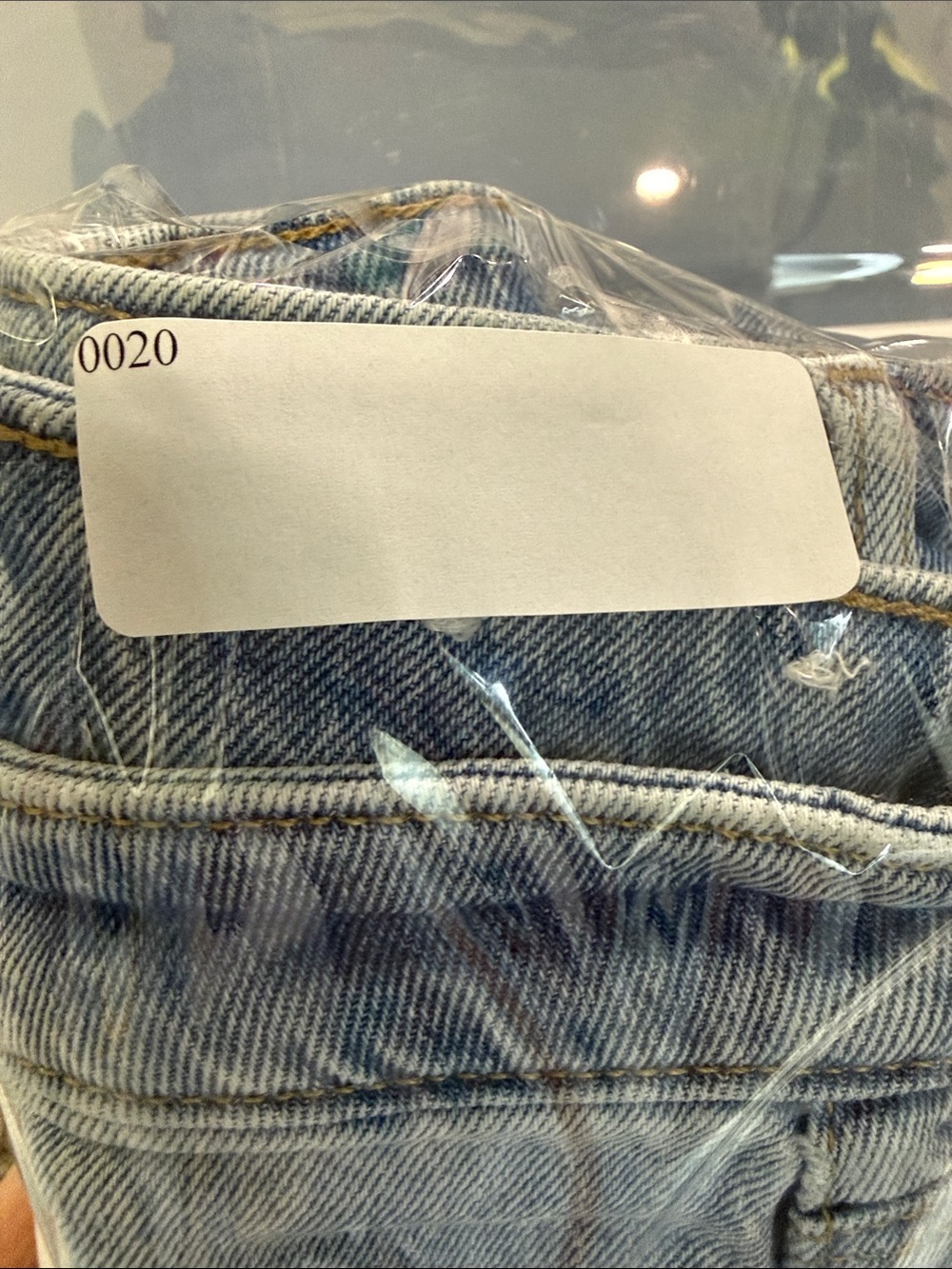 LOFT Light Blue Relaxed Straight Leg Jeans - Picture 9 of 9